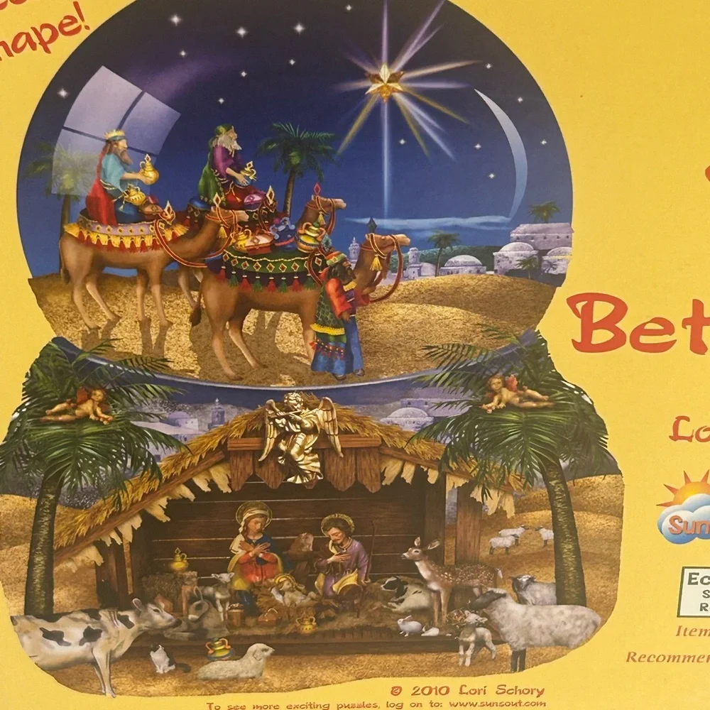 Suns Out O Star of Bethlehem Shaped Jigsaw‎ Puzzle 2010